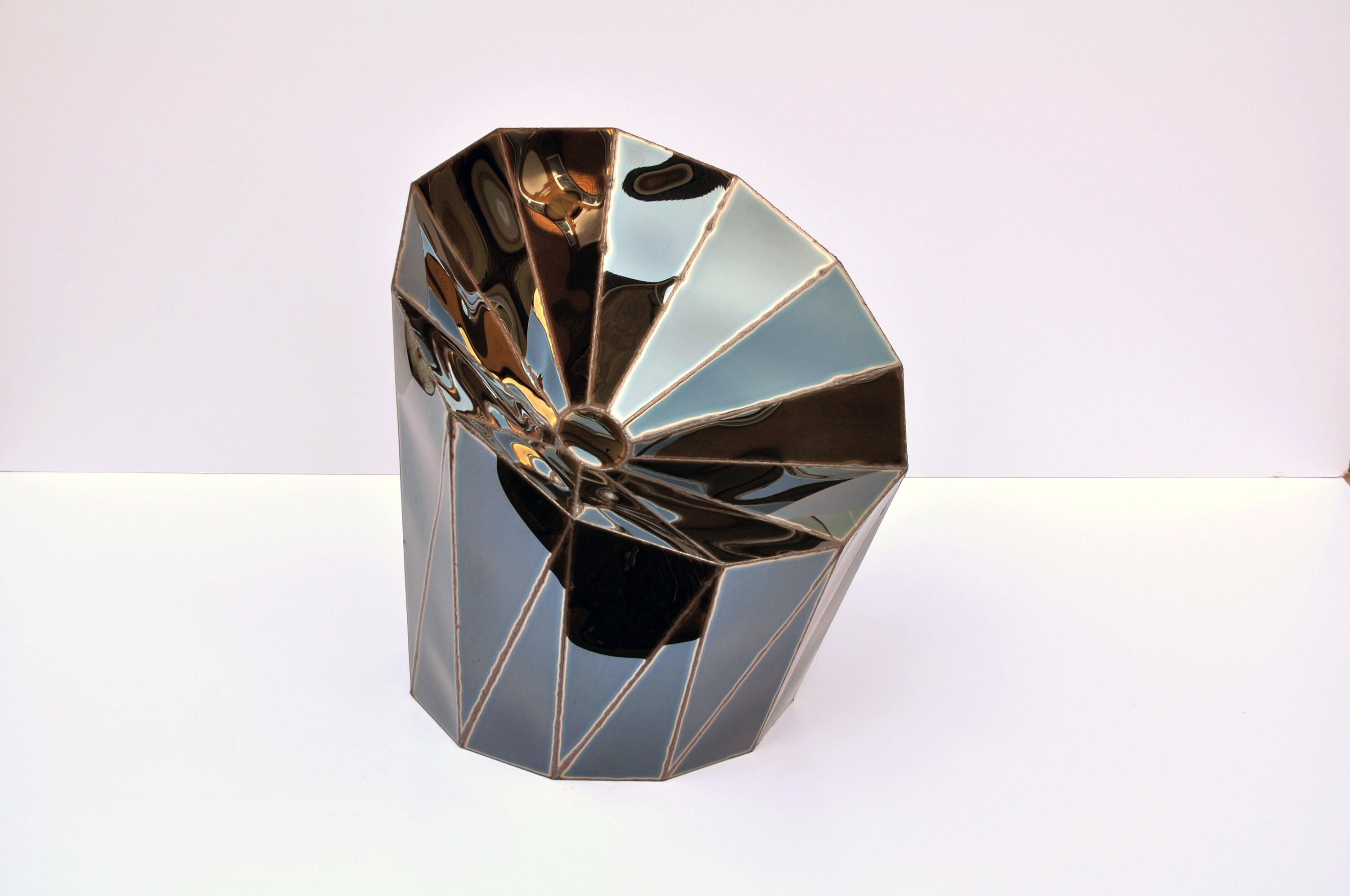 Sedia Solaris in acciaio inox lucidato a specchio saldato di Julian Mayor In condizioni Nuovo in vendita a Geneve, CH