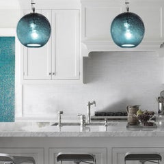 Teal Solaris Pendant from the Boa Lighting Collection