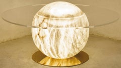 Solaris Small Floor Lamp by United Alabaster