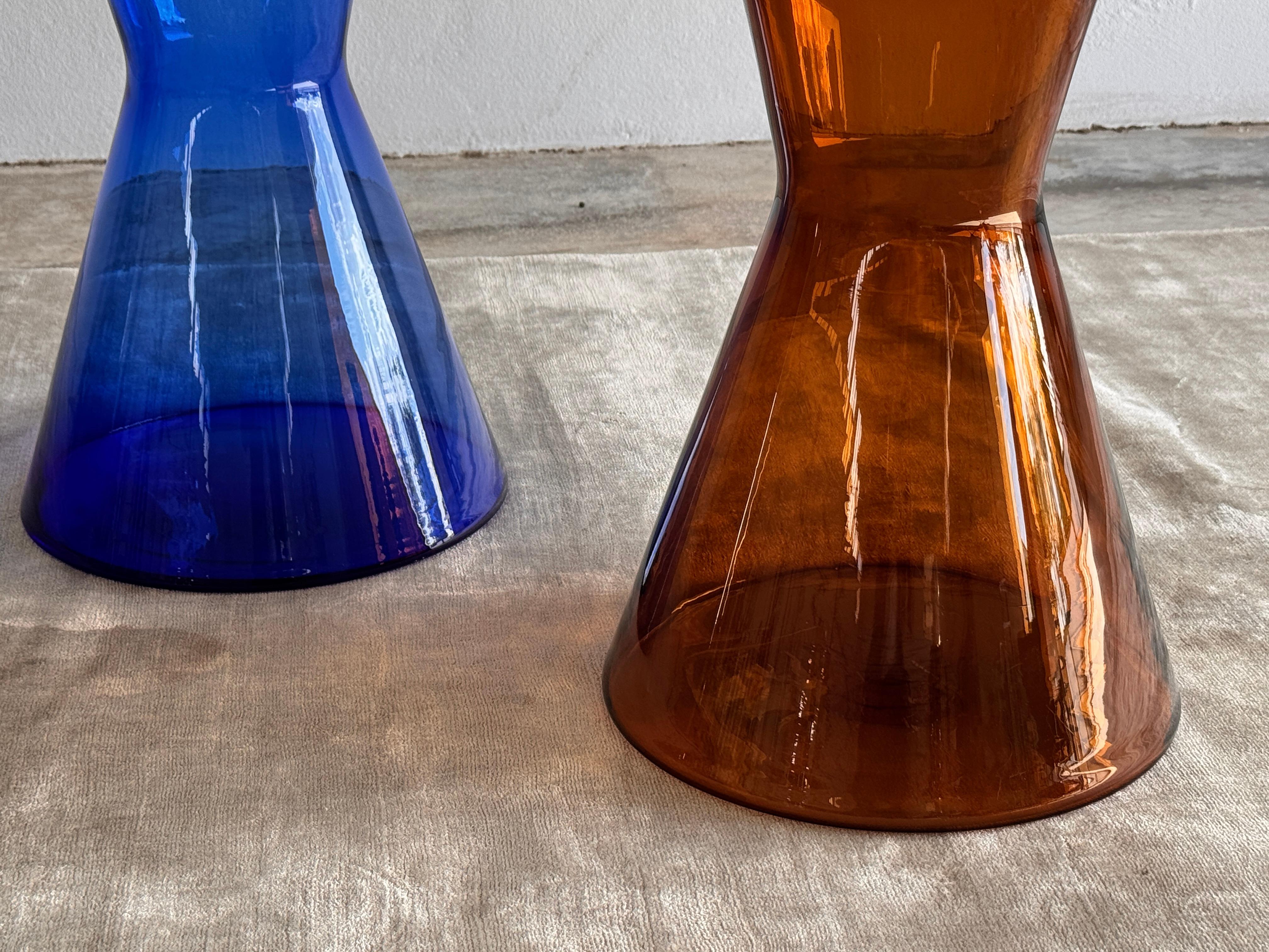 Solastra Sculptural Blown and Fused Glass Side Table For Sale 10