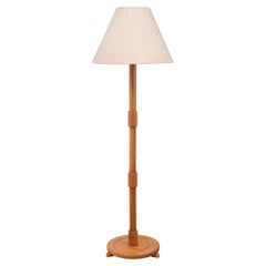 Used Solbackens Svarveri, Pine floor lamp 1970s Sweden 