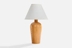 Solbackens Svarveri, Table Lamp, Pine, Sweden, 1980s