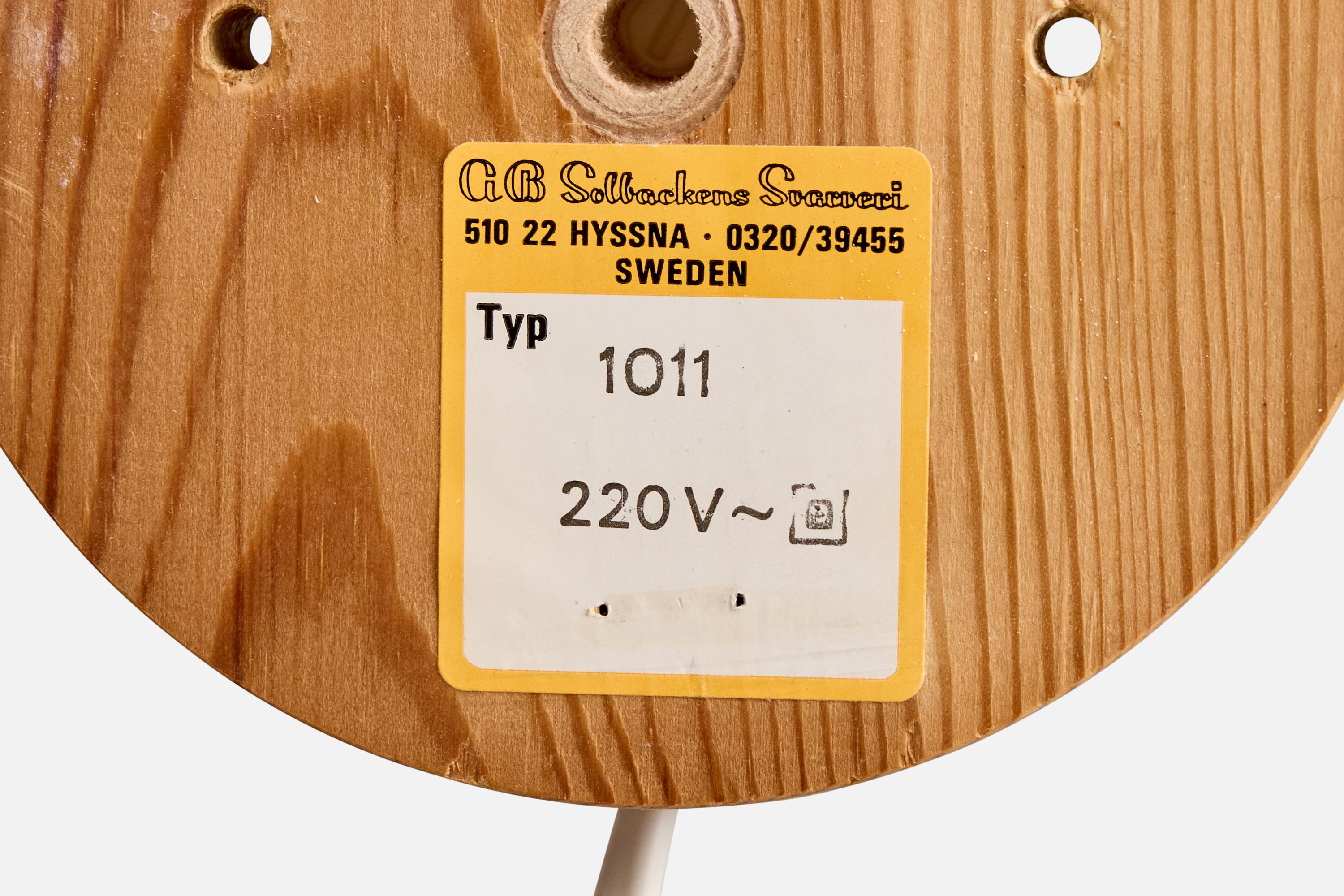 Solbackens Svarveri, Lights, Pin, Rotin, Suède, 1970 en vente 3