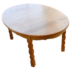 SOLD DON'T LIST Solid Oak Dining Table by Henning Kjærnulf