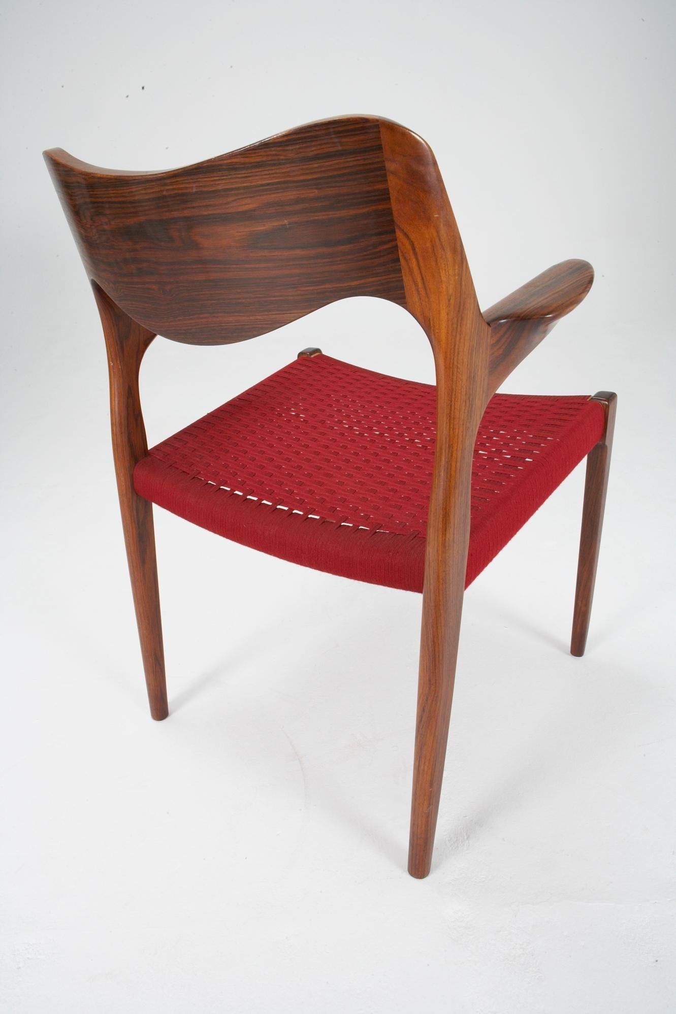 Vendu à l'unité : huit chaises modèle 51 de Niels Otto Moller Bon état - En vente à London, GB