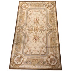 Vintage SOLD-Needlepoint Aubusson Rug, New Unused 3x5