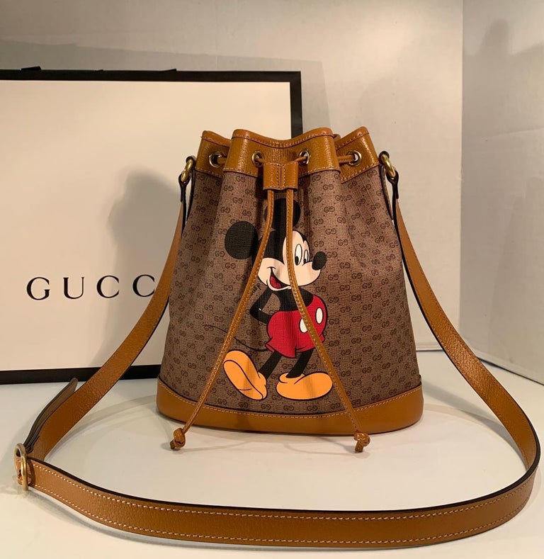 SOLD OUT Gucci Mickey Mouse Year of the Rat Bucket Bag Purse at 1stdibs