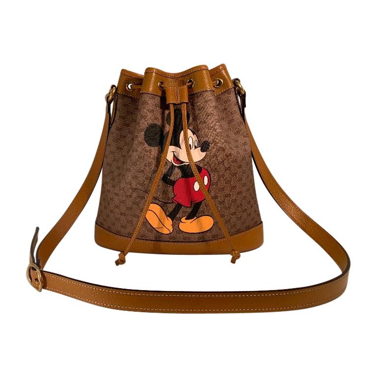 SOLD OUT Gucci Mickey Mouse Year of the Rat Bucket Bag Purse at