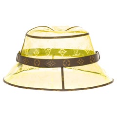 Sold Out- Louis  Bob (Rain hat) bi-material in transparent yellow monogram vinyl