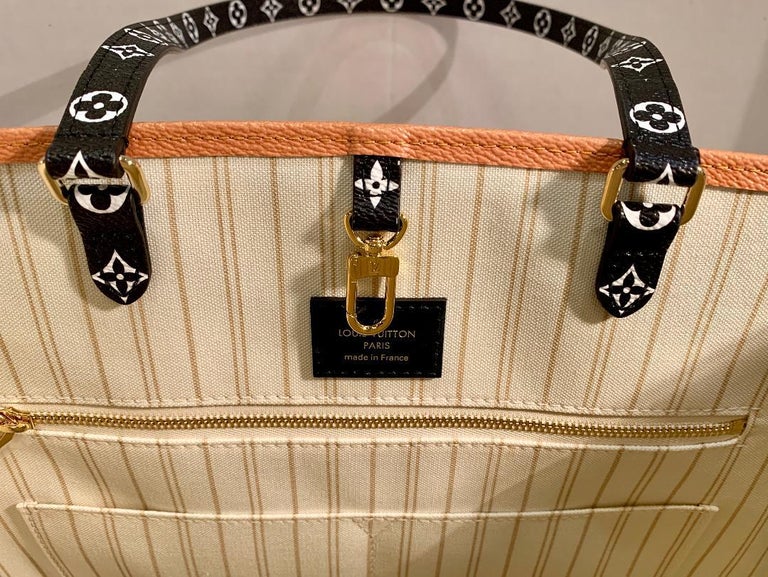 Louis Vuitton Neverfull Monogram Giant Jungle (Without Pouch) MM  Ivory/Havana Beige