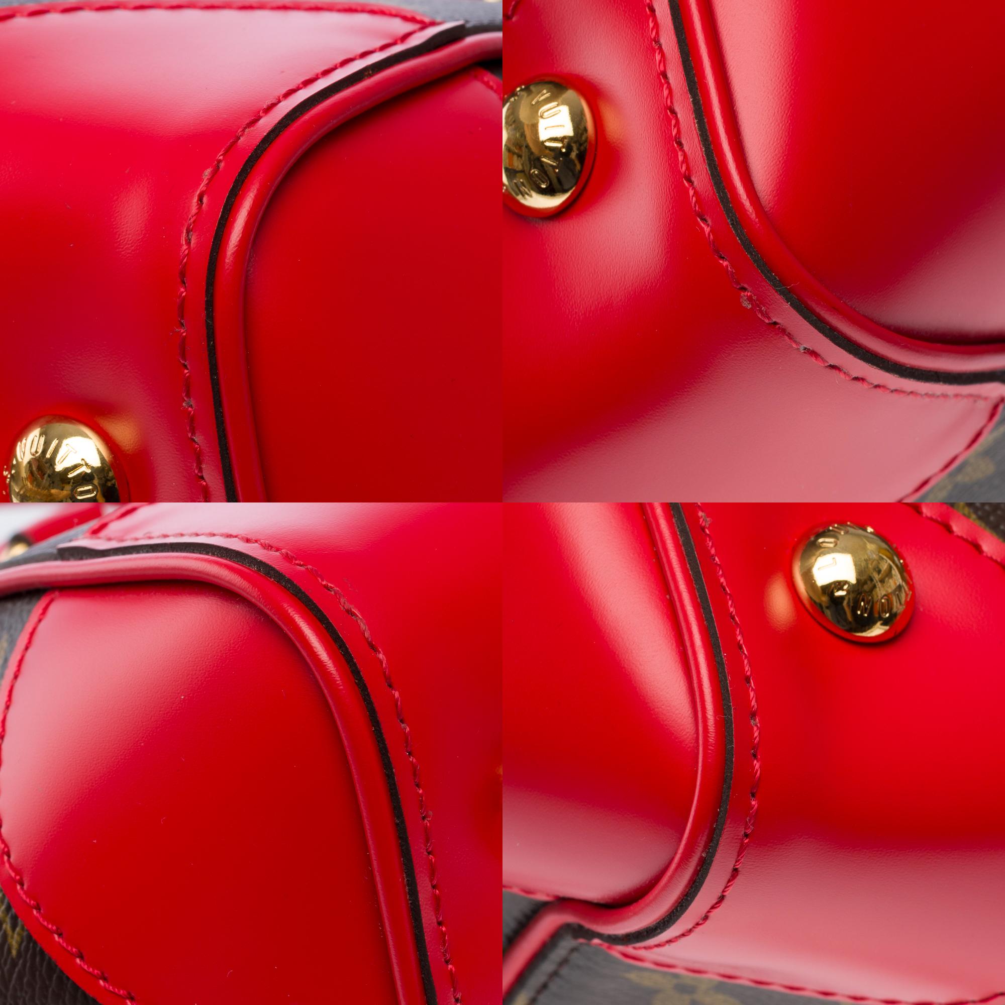 Ausverkauft Louis Vuitton Phenix Handtaschenriemen aus braunem Canvas, GHW im Angebot 7