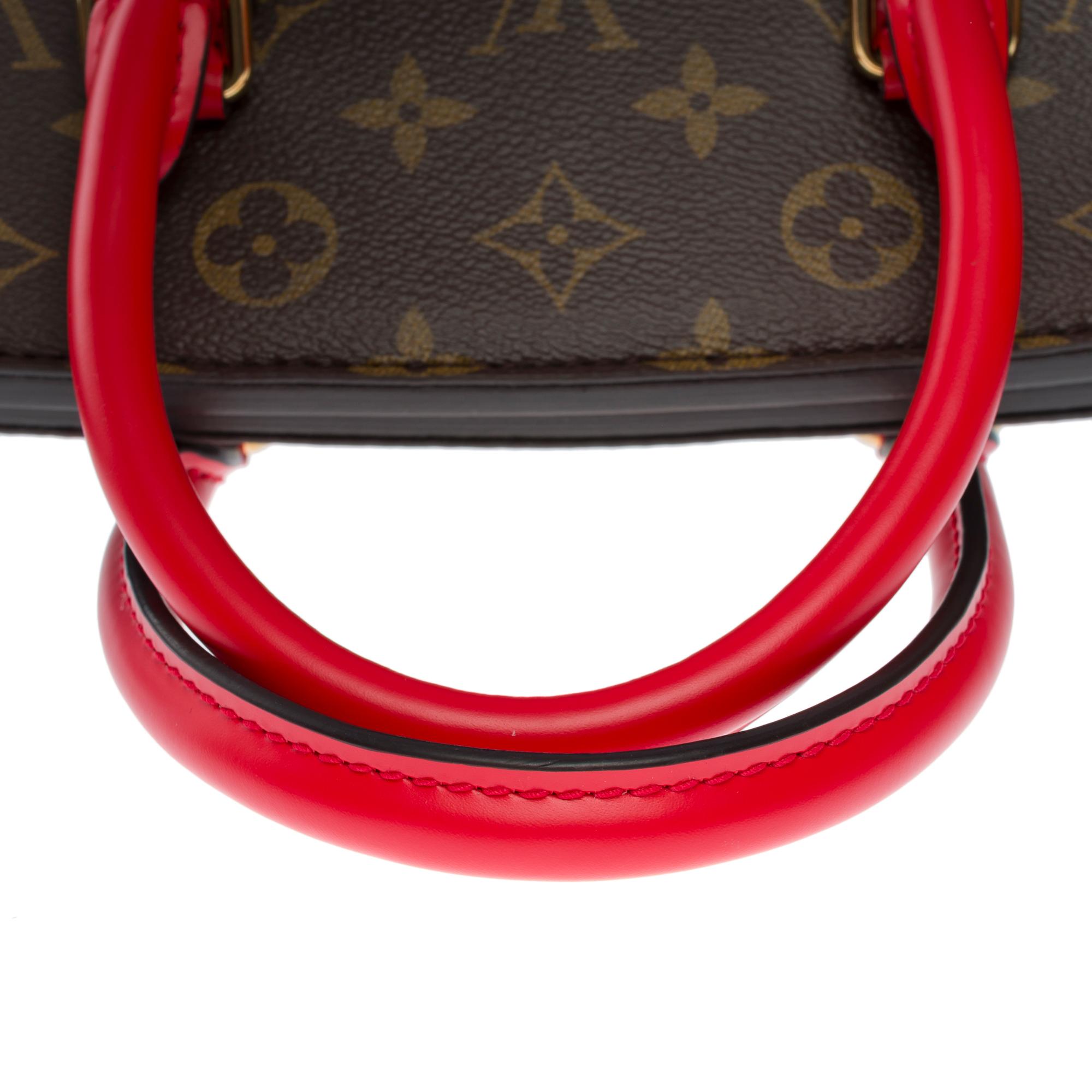 Sold Out Louis Vuitton Phenix handbag strap in brown canvas, GHW For Sale 5