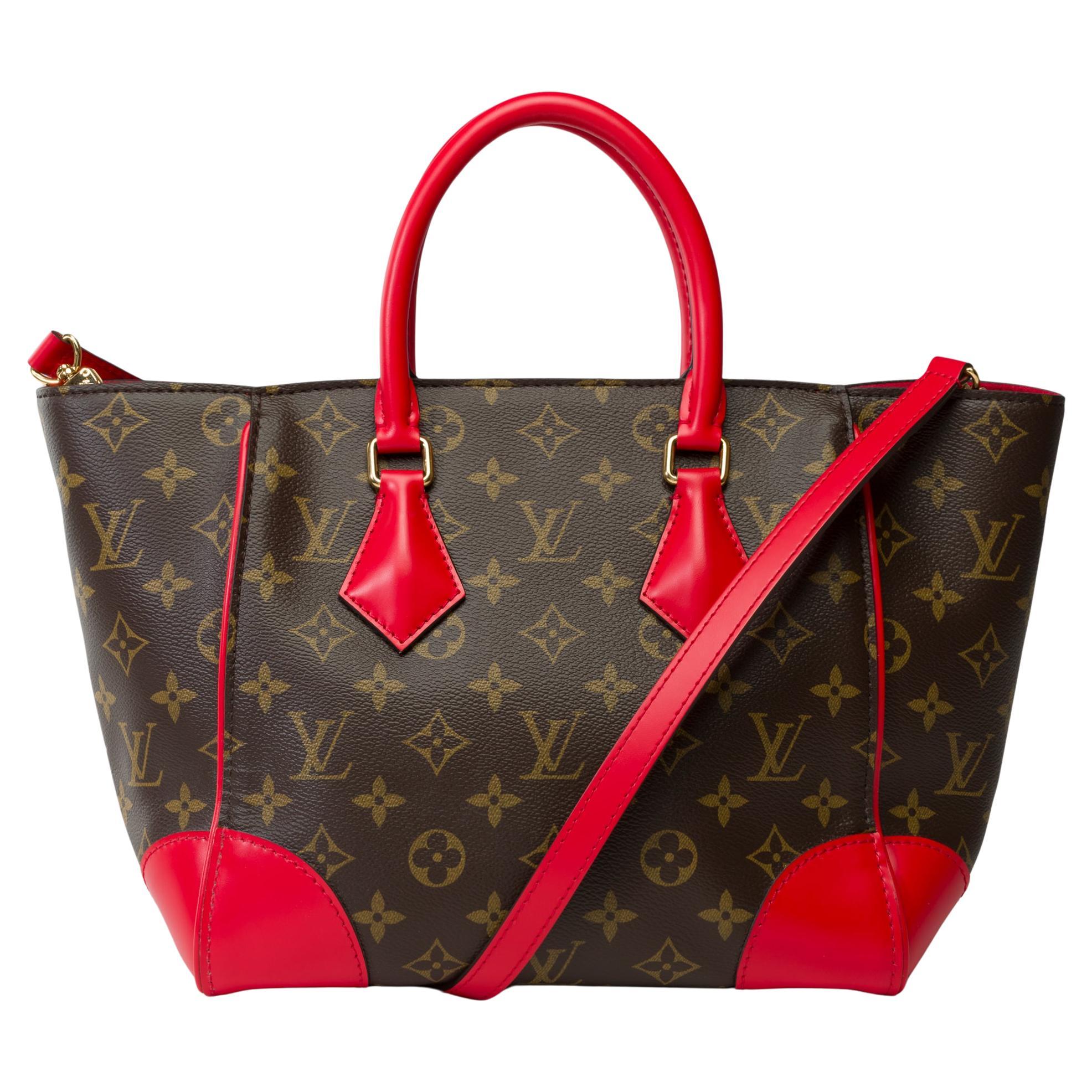Ausverkauft Louis Vuitton Phenix Handtaschenriemen aus braunem Canvas, GHW im Angebot