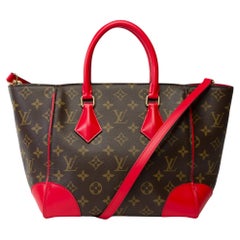 Sold Out Louis Vuitton Phenix handbag strap in brown canvas, GHW
