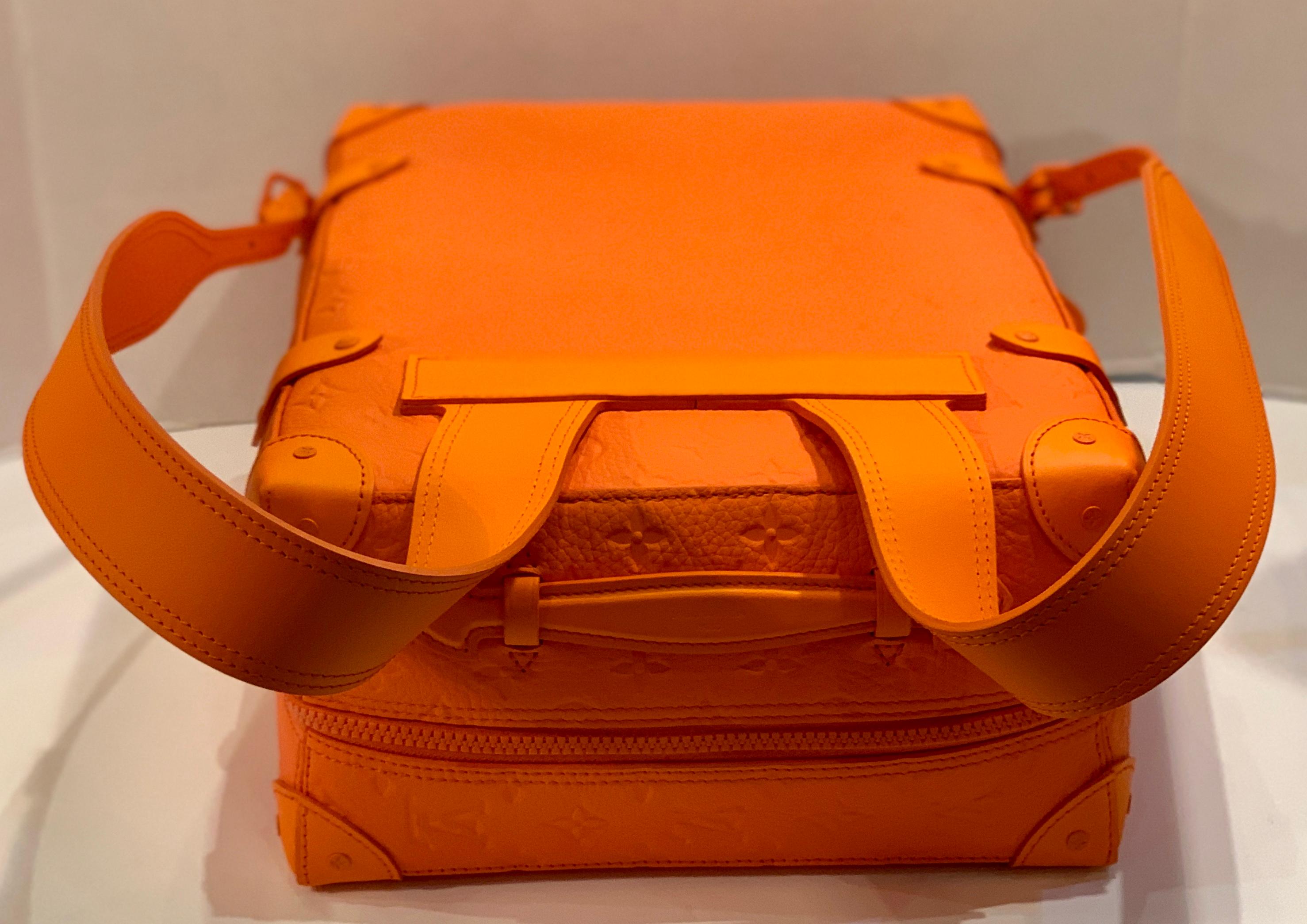 SOLD OUT Louis Vuitton Virgil Abloh Figures of Speech Orange Soft Trunk Backpack 3