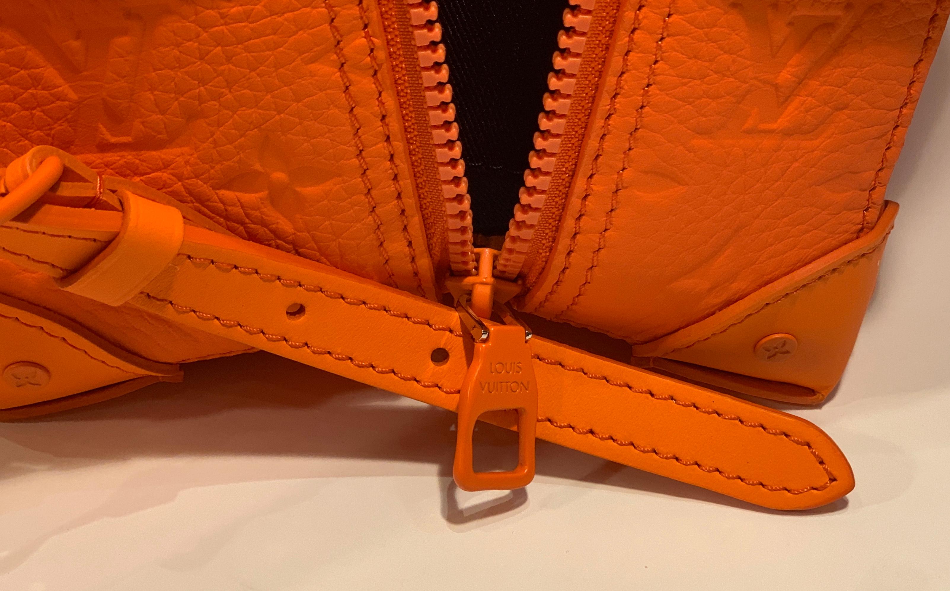 SOLD OUT Louis Vuitton Virgil Abloh Figures of Speech Orange Soft Trunk Backpack 7
