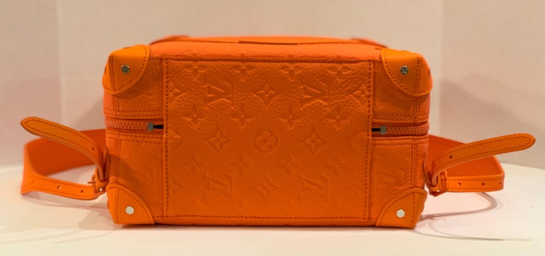 SOLD OUT Louis Vuitton Virgil Abloh Figures of Speech Orange Soft Trunk Backpack at 1stdibs