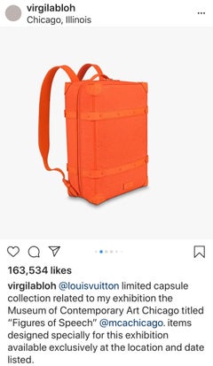 SOLD OUT Louis Vuitton Virgil Abloh Figures of Speech Orange Soft Trunk Backpack