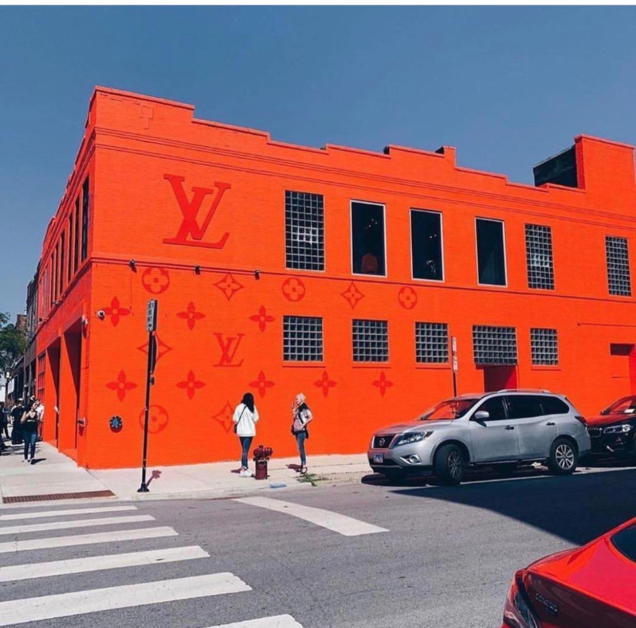 orange louis vuitton backpack