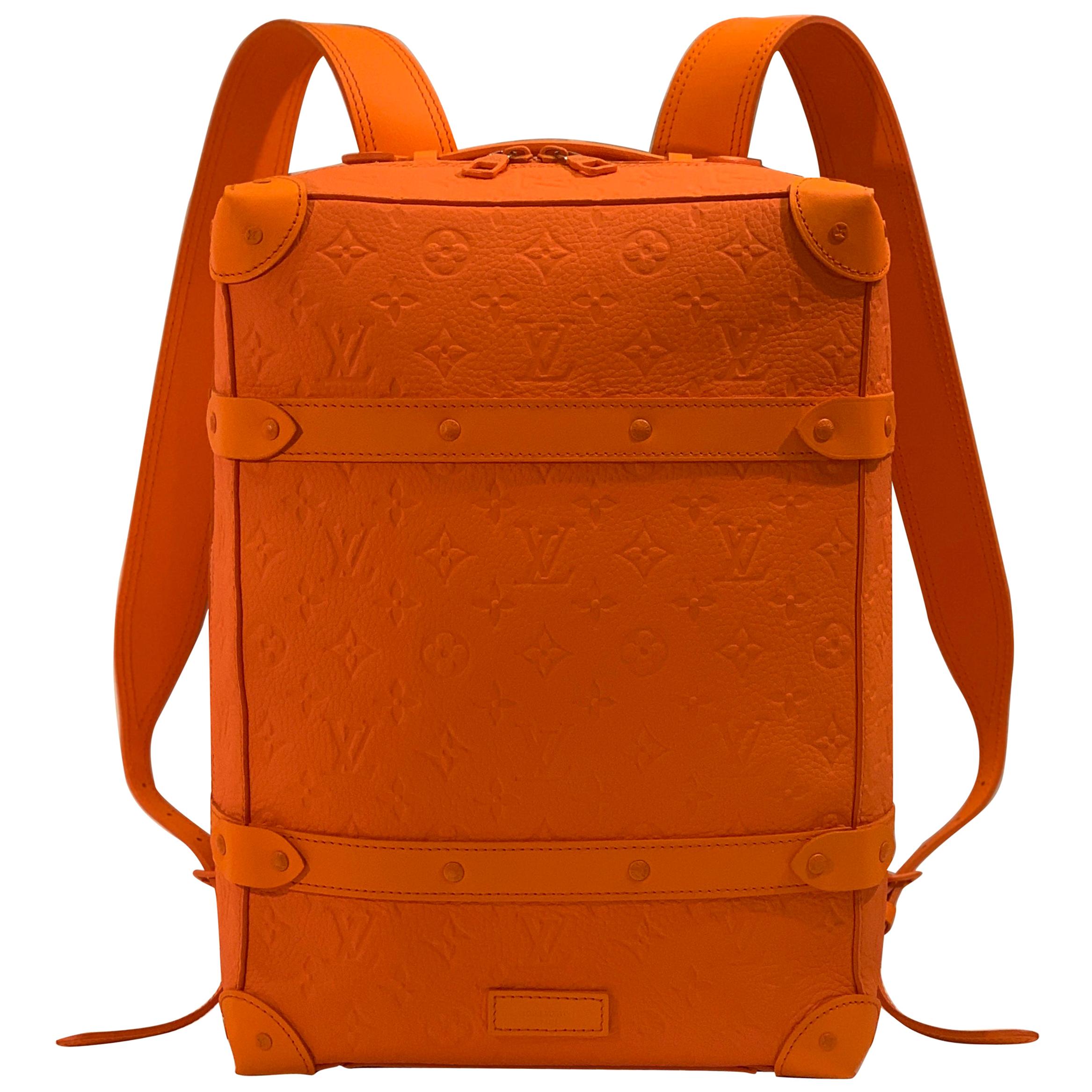 SOLD OUT Louis Vuitton Virgil Abloh Figures of Speech Orange Soft Boot  Backpack at 1stDibs
