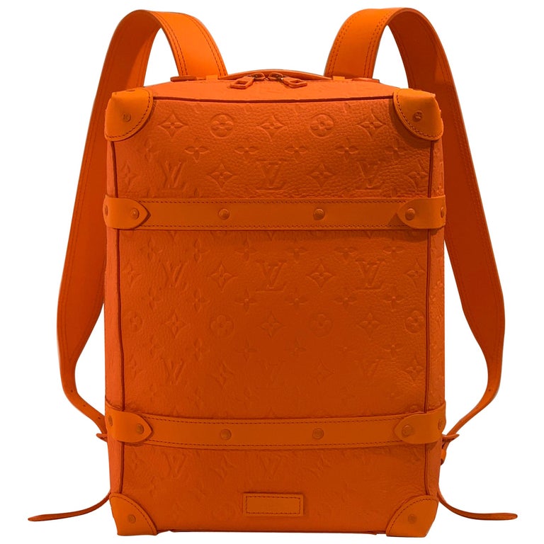SOLD OUT Louis Vuitton Virgil Abloh Figures of Speech Orange Soft Trunk  Backpack at 1stDibs