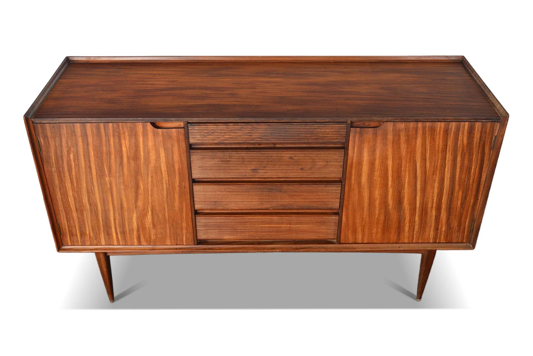 English Sold - Small Richard Hornby Credenza In Solid Afromosia