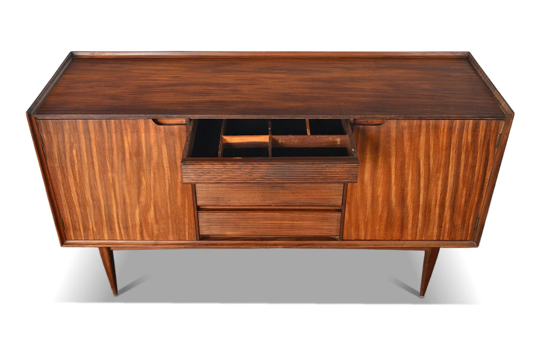 Sold - Small Richard Hornby Credenza In Solid Afromosia In Excellent Condition In Berkeley, CA