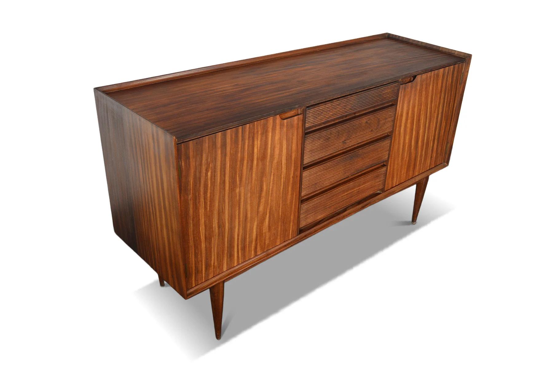 20th Century Sold - Small Richard Hornby Credenza In Solid Afromosia