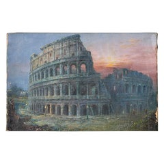 “Soldier by the Colosseum” Oil On Canvas