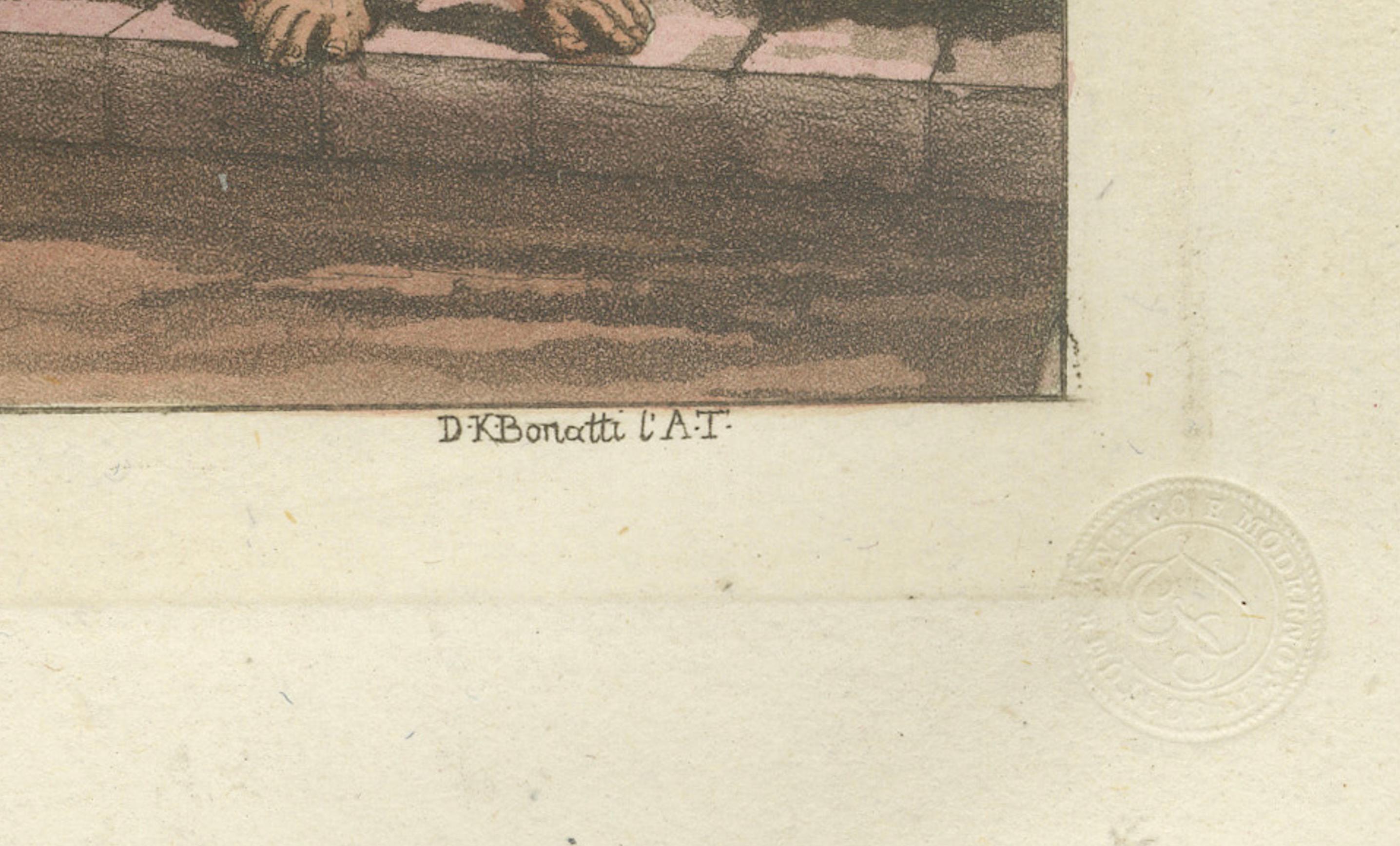 Soldats au Rio de la Plata, plage orientale en Argentina par Ferrario-Bonatti 1821 en vente 1