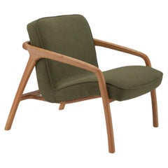 Sole Armchair Green - Solid Oak Wood