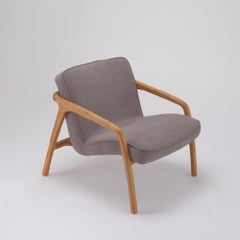 Sole Armchair Grey - Solid Oak Wood