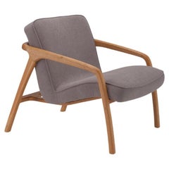 Sole Armchair Grey - Solid Oak Wood