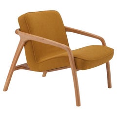 Sole Armchair Mustard - Solid Oak Wood