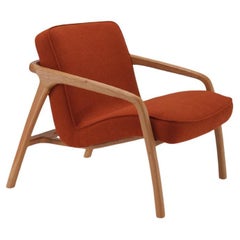 Sole Armchair Orange - Solid Oak Wood
