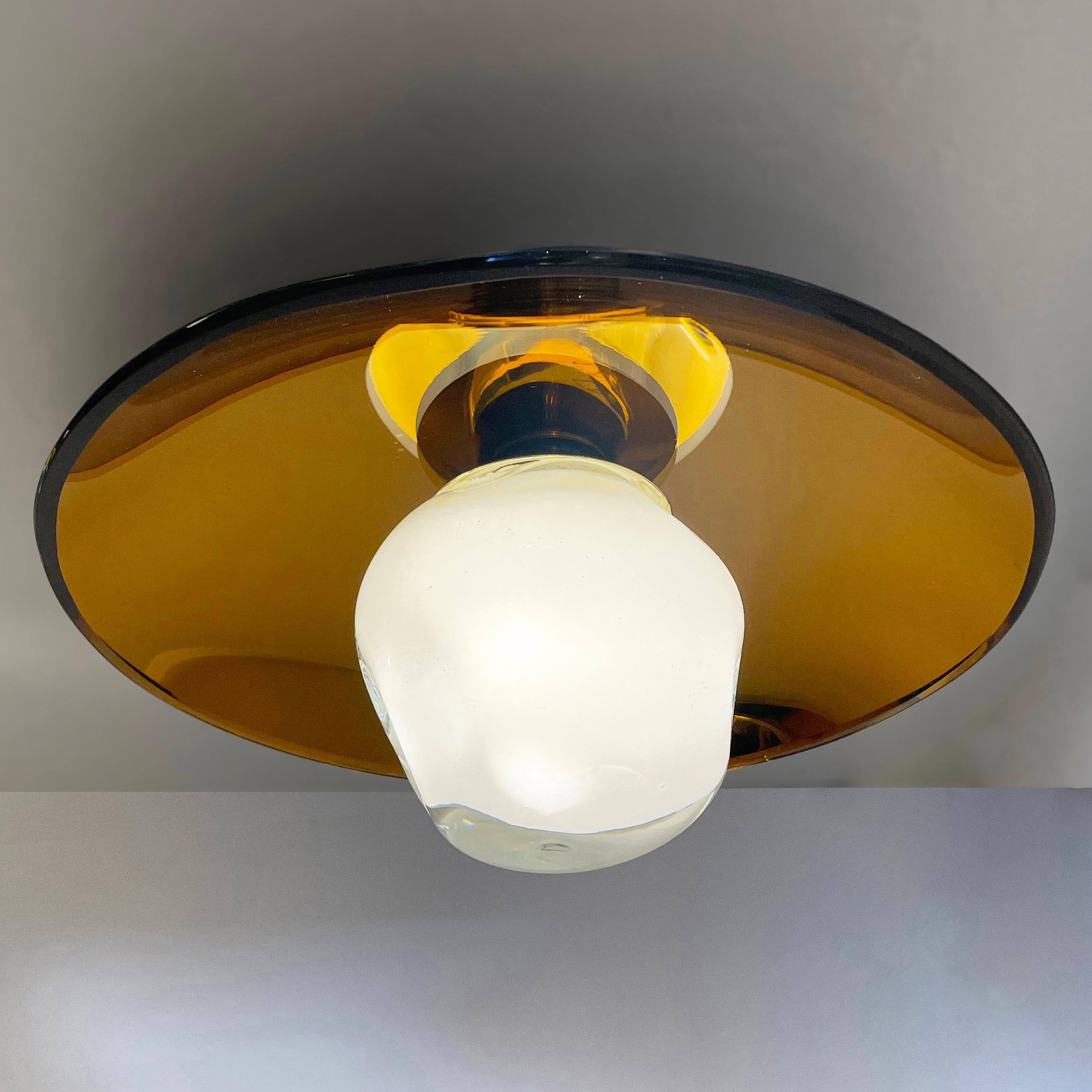 Sole Ceiling Light by Gaspare Asaro In New Condition For Sale In New York, NY