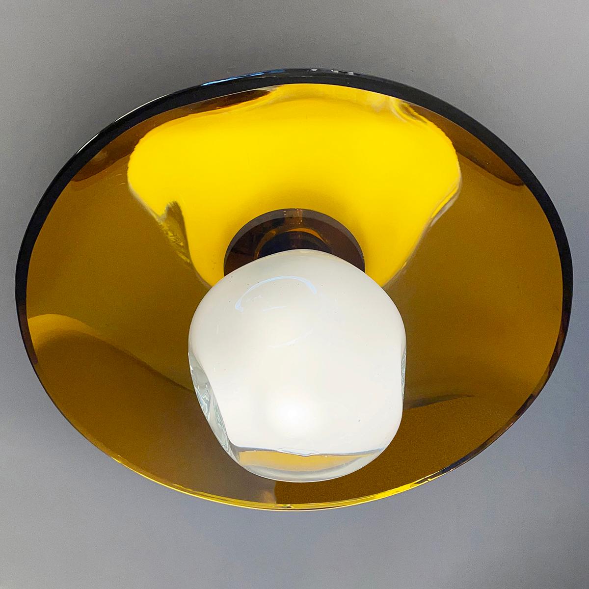 Italian Sole Ceiling Light by Gaspare Asaro For Sale