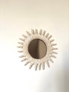 Sole Handmade Ceramic Mirror II by Renzo Maar