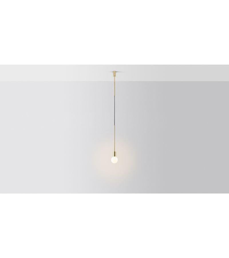 Blackened Sole Step Pendant Light by Volker Haug For Sale