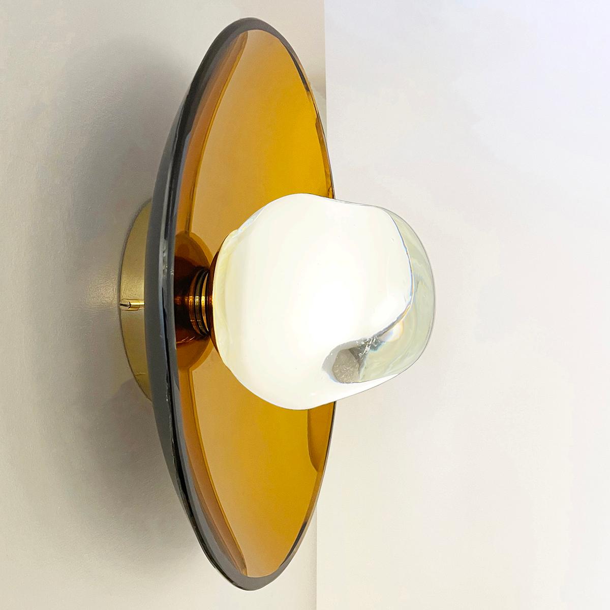 Italian Sole Wall Light by Gaspare Asaro For Sale