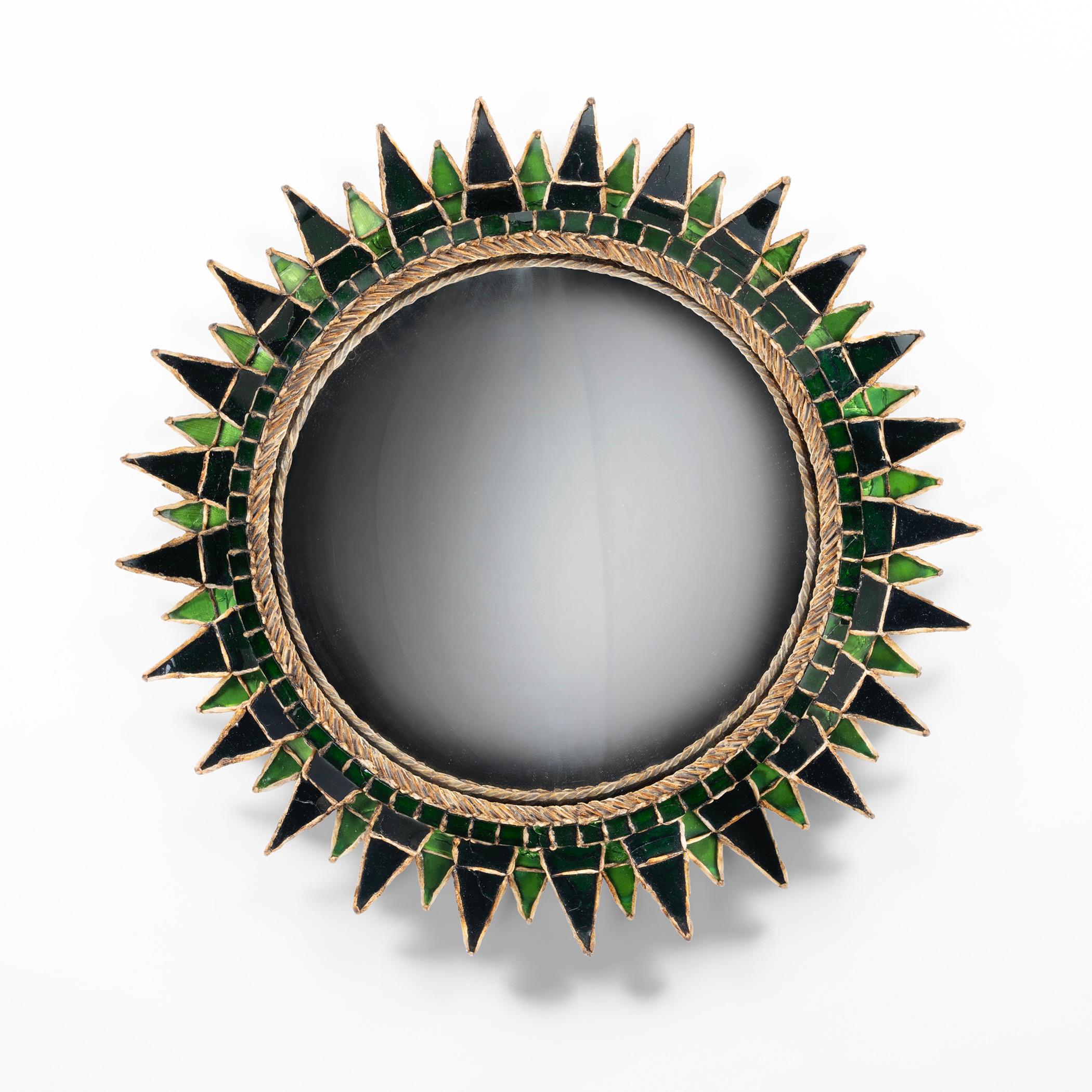 Mid-Century Modern Soleil à pointes de Line Vautrin - Miroir de Talosel en vente