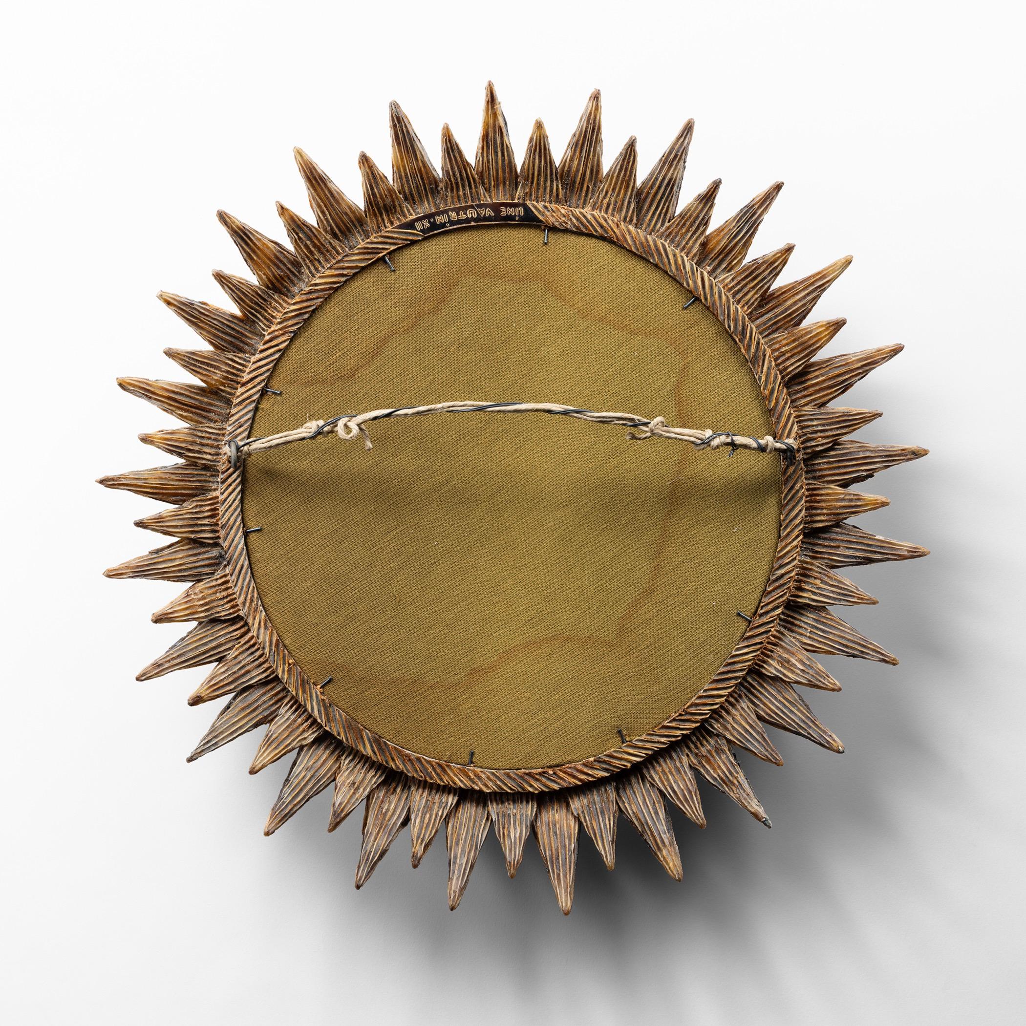French Soleil à pointes (Spiked sun) by Line Vautrin – Talosel mirror For Sale