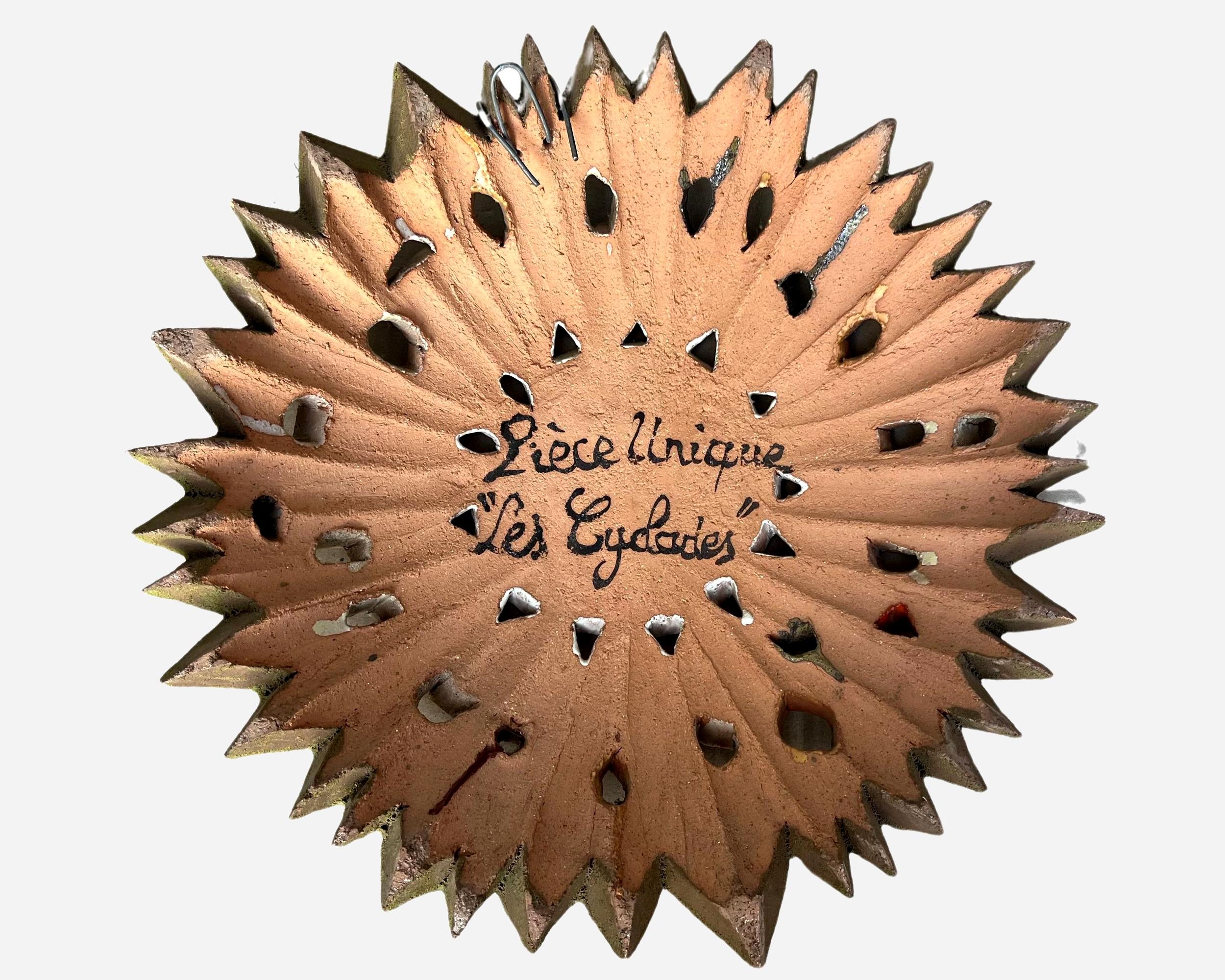 Polychromé Soleil, par Roland Zobel, Les Cyclades, Anduze, France, vers 1970