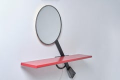 Solemio Console Table with Mirror by Giotto Stoppino for Acerbis, 1983