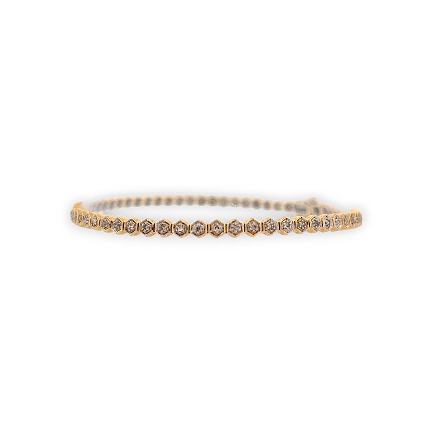 Solene  10K Yellow Gold Diamond Bracelet  .50 CTW Natural Diamonds
