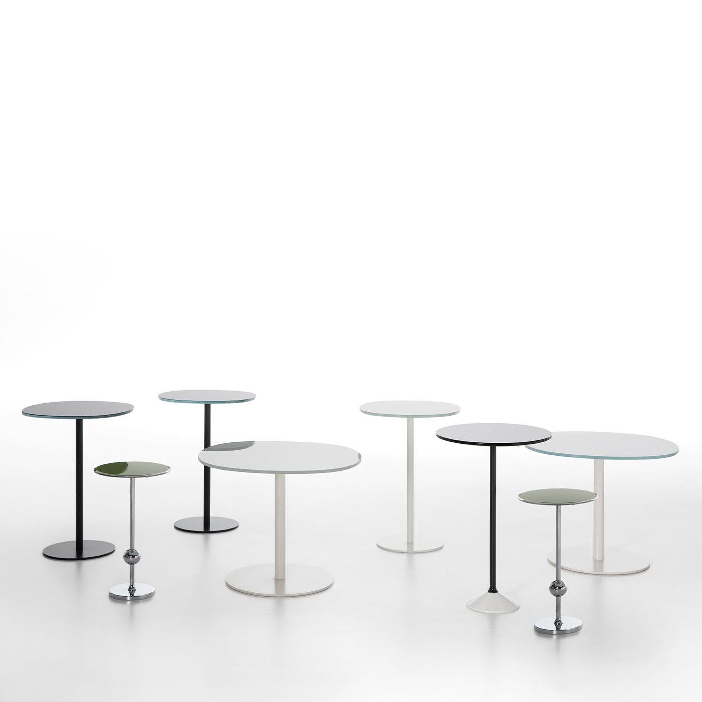 Italian Solenoide White Tall Side Table by Piero Lissoni
