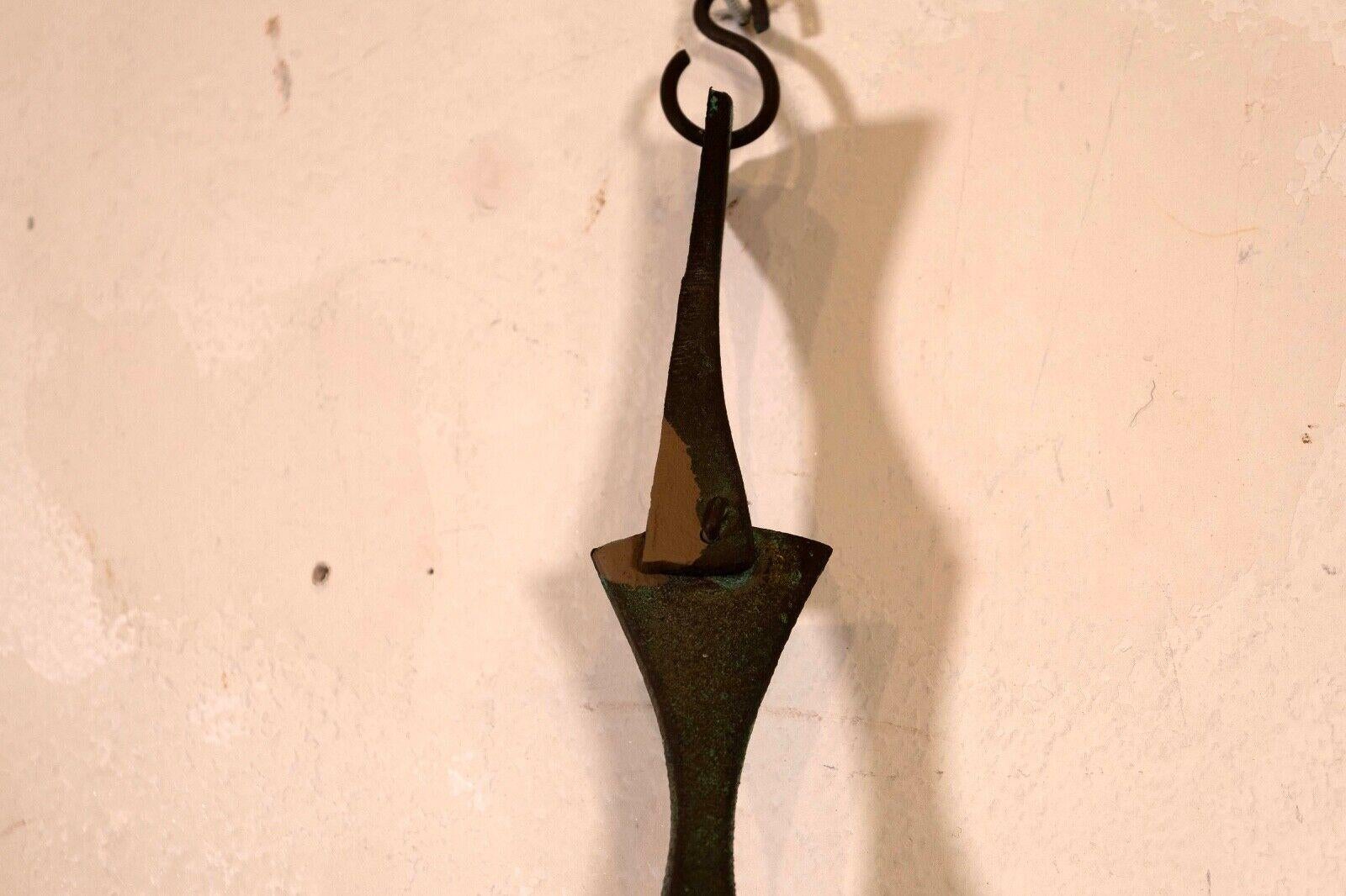 20th Century Soleri Bronze Acrosonti Hanging Bell Sculpture Brutalist Style MCM