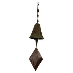 Soleri Bronze Acrosonti Hanging Bell Sculpture Brutalist Style MCM