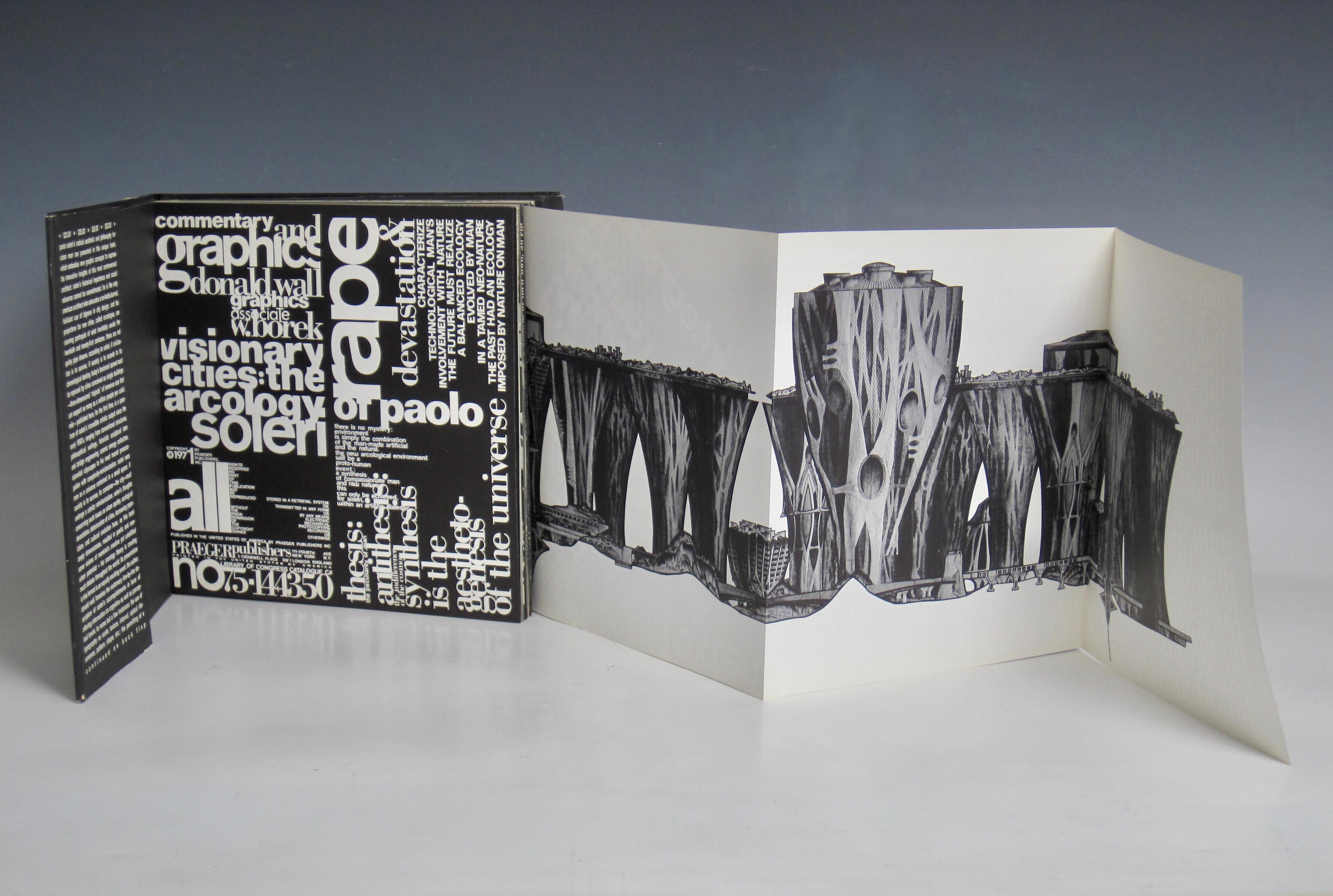 Américain SOLERI, Paolo. Livre Visionary Cities: The Arcology of Paolo Soleri à couverture rigide en vente