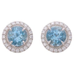 Soleste Aiguemarine & Clous d'oreilles en diamant de Tiffany & Co.